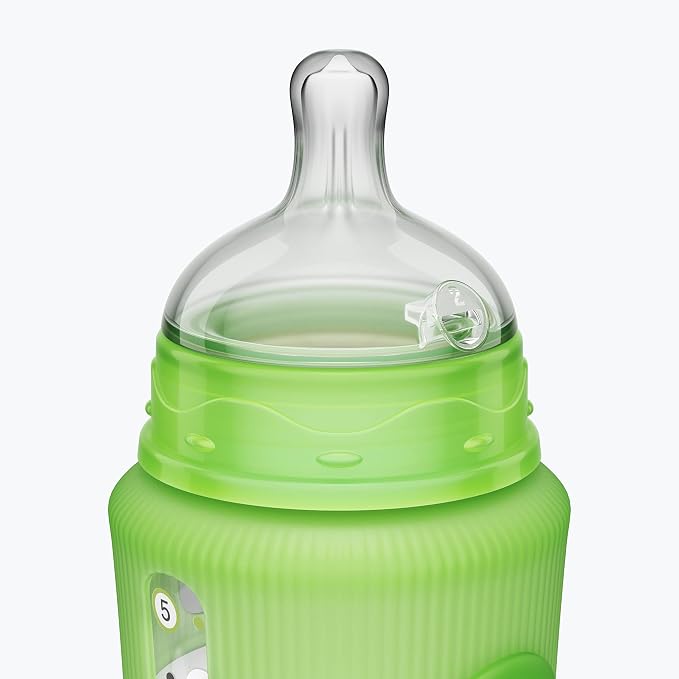 Smilo Baby Bottle Set with Stage 0 Slow Flow Anti Colic Nipple, 10 Oz / 300 ml - Image 7