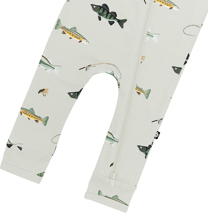KYTE BABY Unisex Rayon Made From Bamboo Zippered Rompers 0-24 Months - Image 4