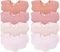 EllieHouse Baby Bibs for Girls Boys 8 Pack Muslin Drool Teeth Drooling Teething by EllieHouseVIPBrandExclusive