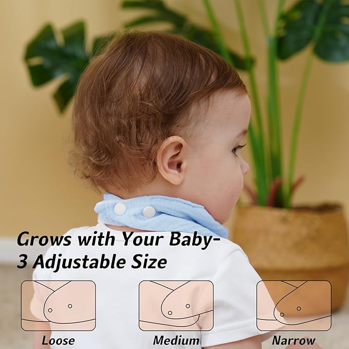 Muslin Baby Bibs Baby Drool Bandana Bibs - Image 4
