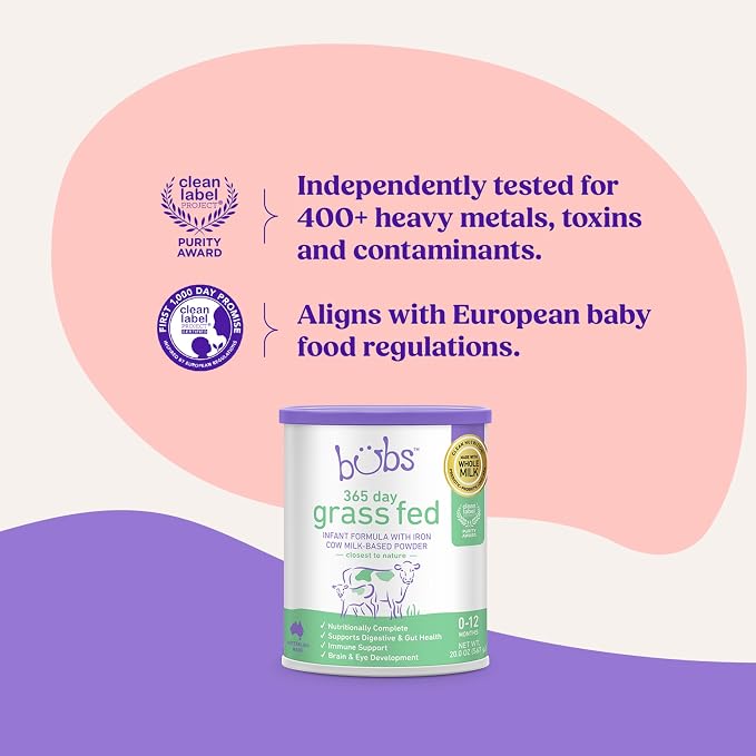 Bubs 365 Day Grass Fed Infant Formula - Image 6