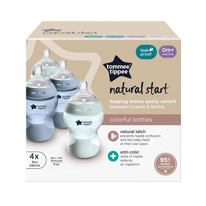 Tommee Tippee Natural Start Anti-Colic 9 oz BPA Free Baby Bottles, 0+ Months - Image 9