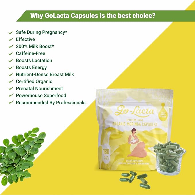 Go-Lacta 100% Organic Premium Moringa Capsules - Image 7
