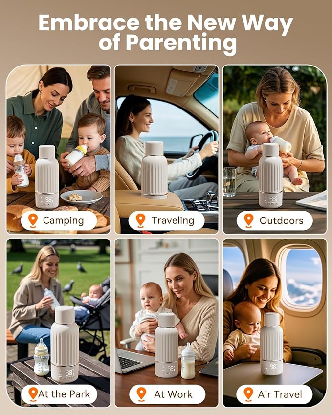 Portable Bottle Warmer for Travel, 2.5 Min Fast Heating for Breast Milk and - Image 9