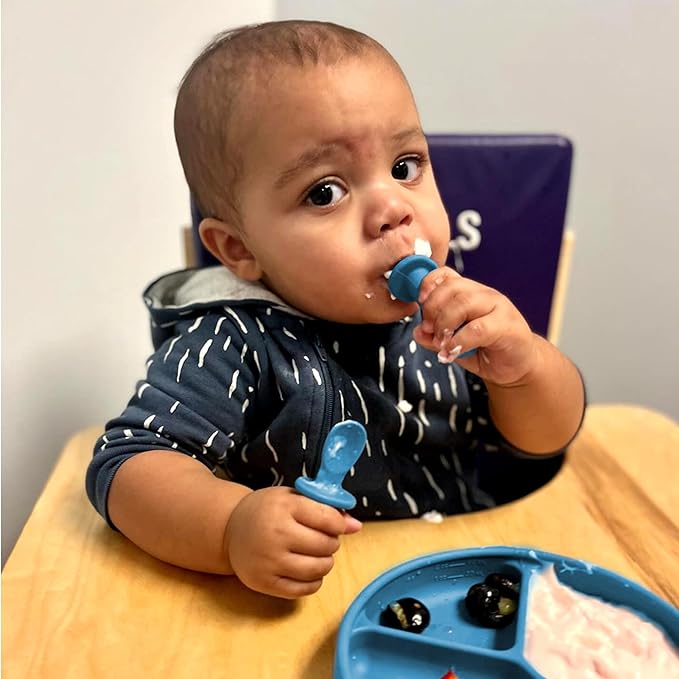 TalkTools ITSY Tiny Silicone Spoons – Twin Pack Soft Silicone Self-Feeding - Image 5