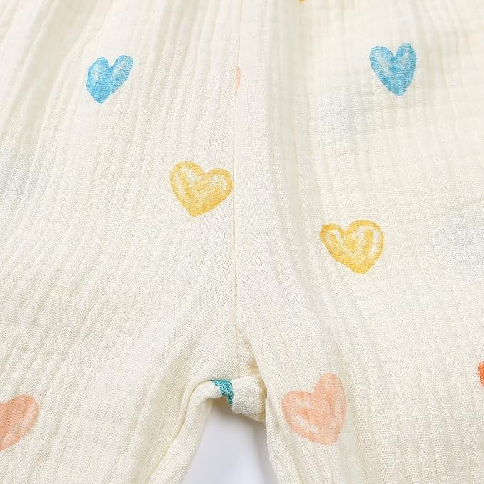MYGBCPJS Baby Boys Girls Cotton Linen Trousers Kids Casual Ankle Pants Loose - Image 5