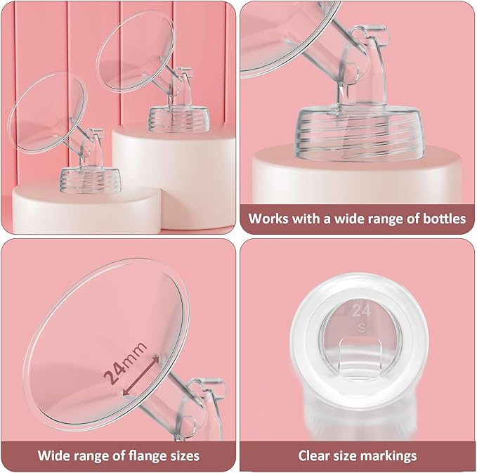 24mm Flanges Compatible with Spectra S2 S1 9 Plus Synergy Gold Breastpump - Image 4