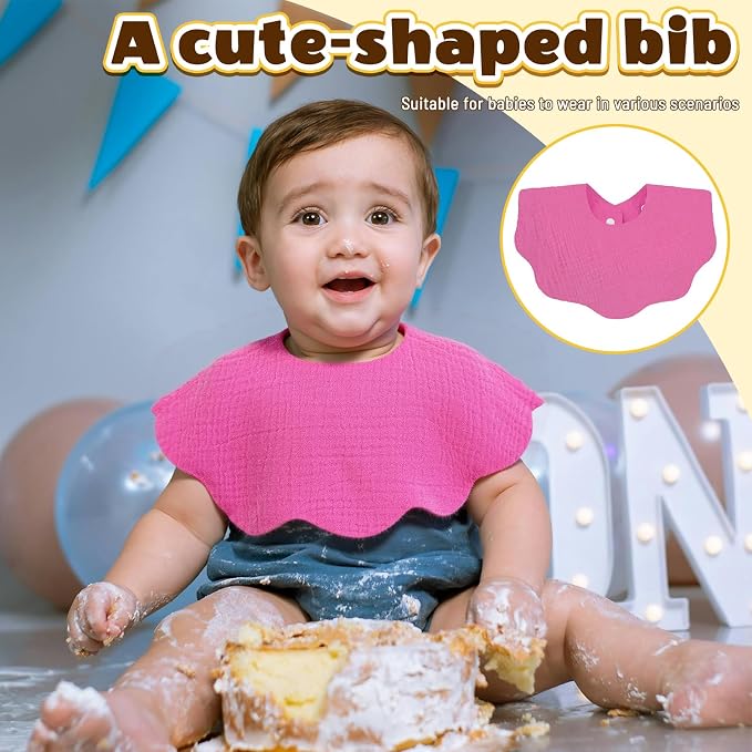 Baby Bibs Muslin Drool Teething Drooling Bibs - Image 5