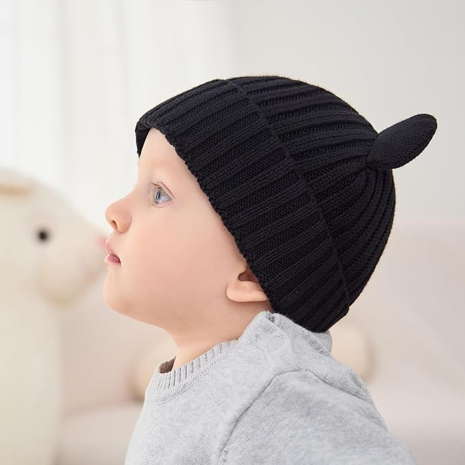 Toddler Boy Winter Beanie Baby Knit Hat Warm Girl Beanies Newborn Cute Hats - Image 5
