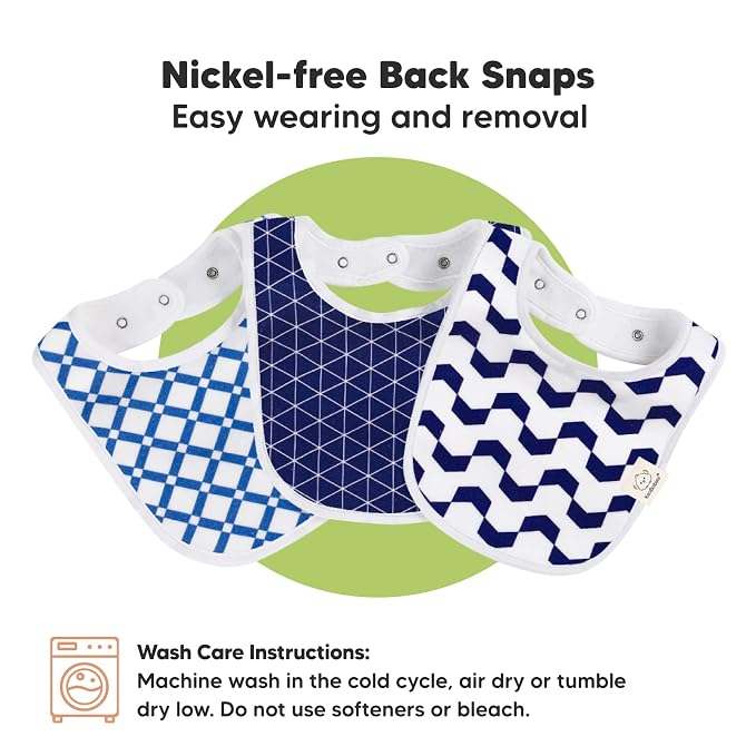 8-Pack Organic Baby Bibs for Boys, Girls - Image 9