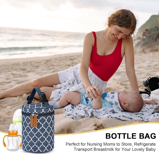 Accmor Breastmilk Cooler Bag, Insulated Baby Bottle Cooler Tote Bags - Image 8