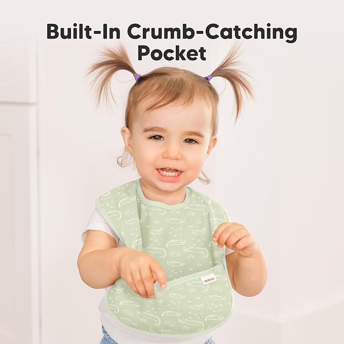 3-Pack Waterproof Baby Bibs for Eating - Image 5