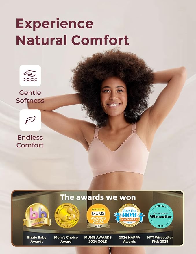 Momcozy Nursing Bras for Breastfeeding, YN21 Seamless Ultra Comfort Maternity - Image 2