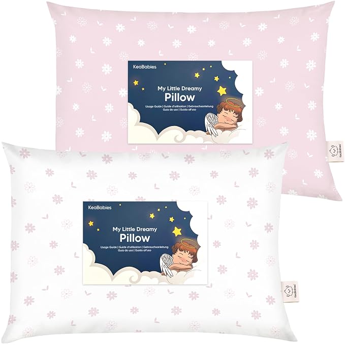 KeaBabies 2-Pack Toddler Pillow 13x18 by KeaBabies