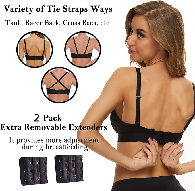 Pumping Bra Hands Free Pumping Bra and Nursing Bra Adjustable Wireless - Image 5