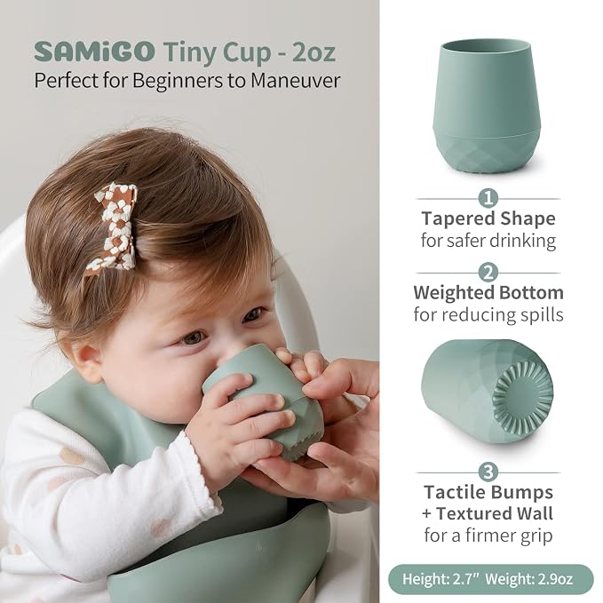 SAMiGO Silicone Baby Feeding Set, Baby Led Weaning Supplies, Suction Bowl Plate - Image 5