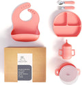 mimi & kiki BPA-Free Silicone Baby Feeding Set, Baby Plates and Bowls Set by mimi+%26+kiki