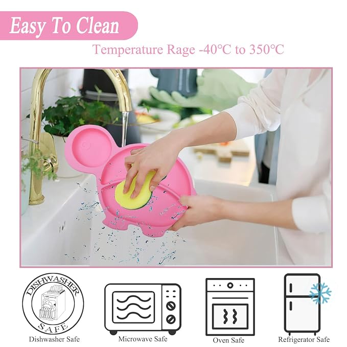 Silicone Suction Plate spoon fork sets - Image 4