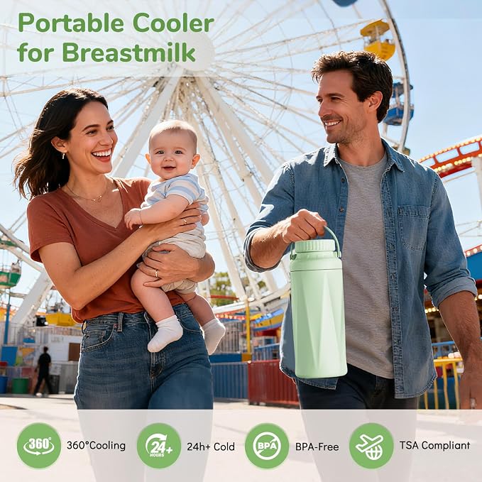 22oz Portable Breast Milk Cooler Bottle-Breastmilk Chiller - Image 2