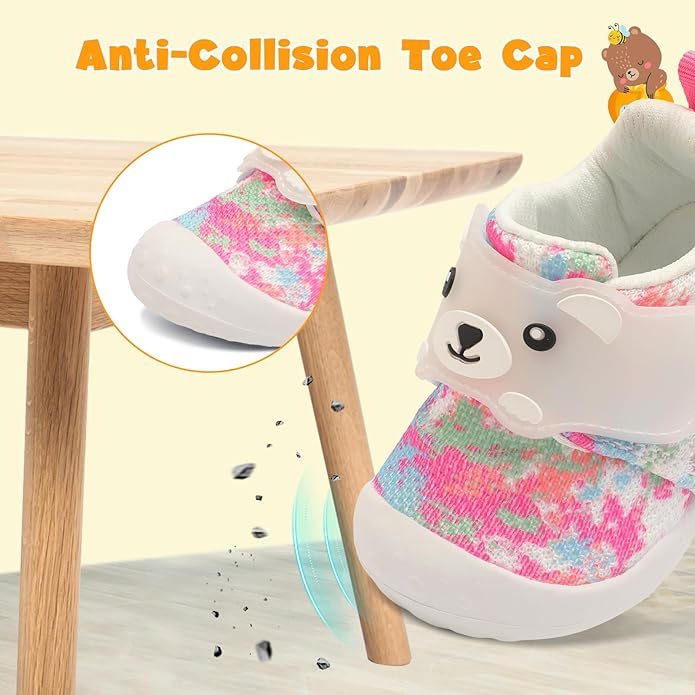 FEETCITY Baby Walking Shoes Wide Baby Shoes Boys Girls Infant Sneakers Crib - Image 5