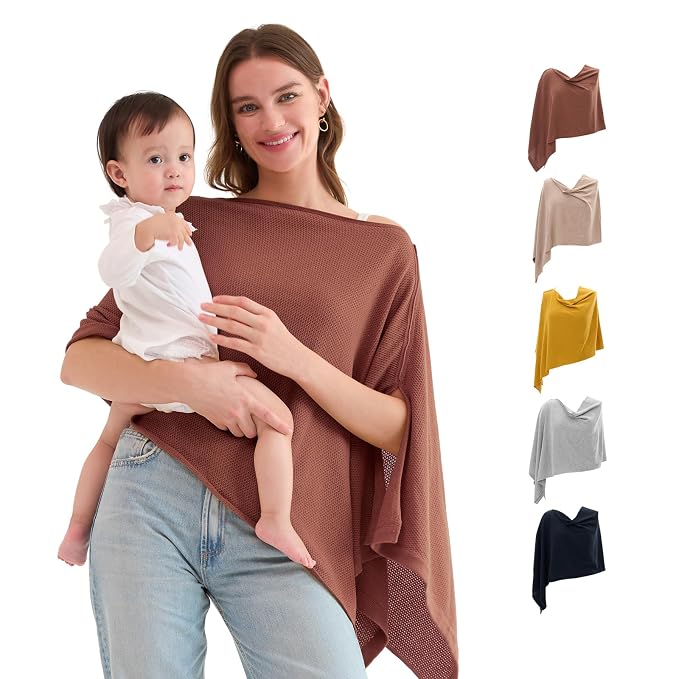 Momcozy Nursing Cover for Breastfeeding, Soft Privacy Poncho, Portable Breast by Momcozy