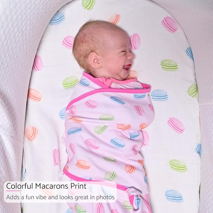 LollyBanks Baby Swaddles 100% Organic Cotton, 0-3 Months Baby Girl Swaddles - Image 2