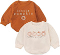 2PC Little Pumpkin Baby Romper, Infant Halloween Ghost Outfit, Fall Baby Girl by Unknown