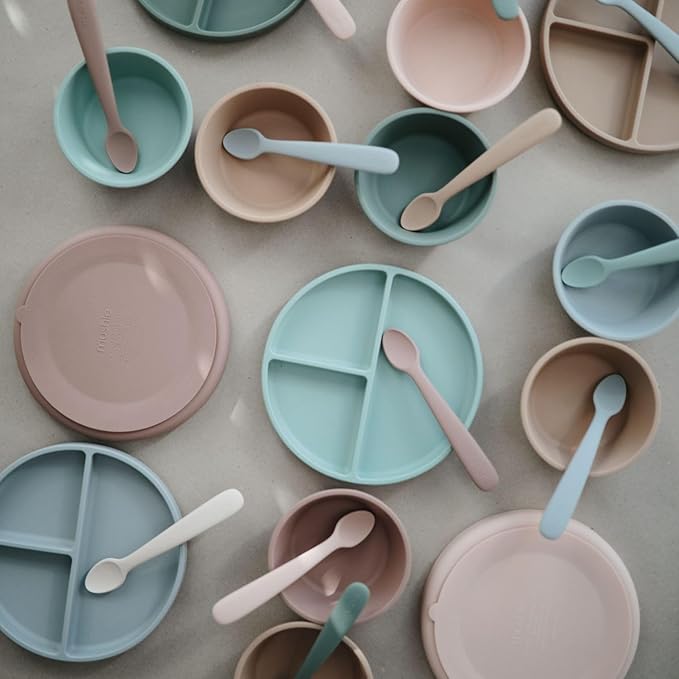 mushie Silicone Baby Feeding Spoons | 2 Pack - Image 6
