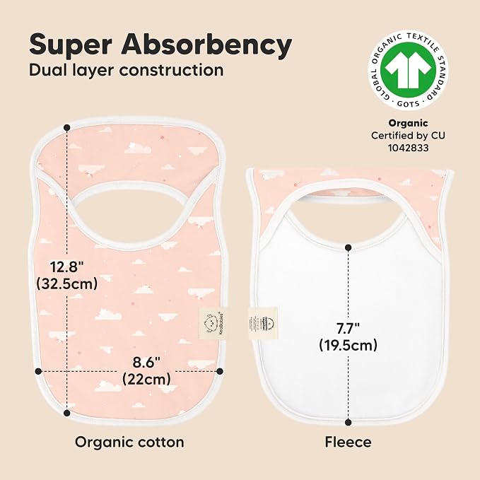 8-Pack Baby Bibs for Boys, Girls - Image 3