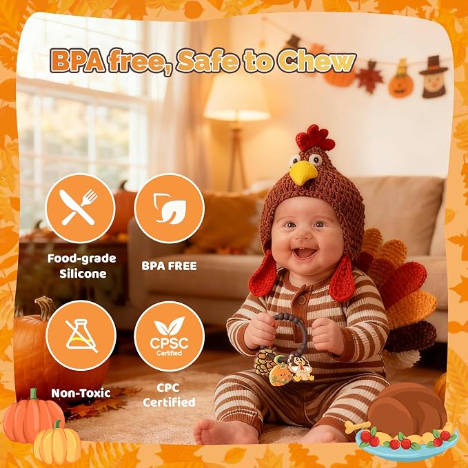 Thanksgiving Baby Teething Ring - Image 6
