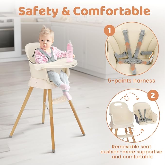 Ezebaby Portable Baby High Chair, High Chairs - Image 2
