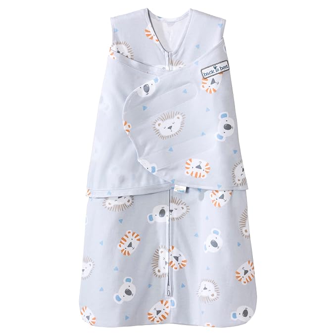 HALO 100% Cotton Sleepsack Swaddle, 3-Way Adjustable Wearable Blanket, TOG 1.5 by HALO