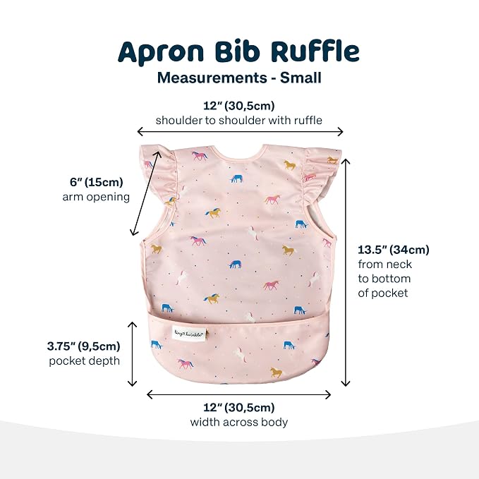 Tiny Twinkle Short Sleeve Apron Baby & Toddler Bib - Image 6