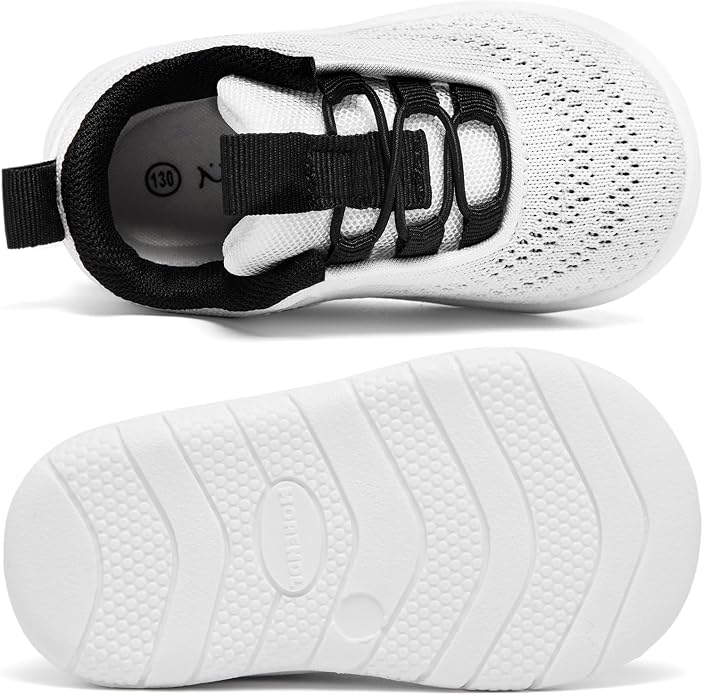 MORENDL Toddler Slip On Sneakers Baby Walking Shoes Non-Slip Breathable Unisex - Image 4