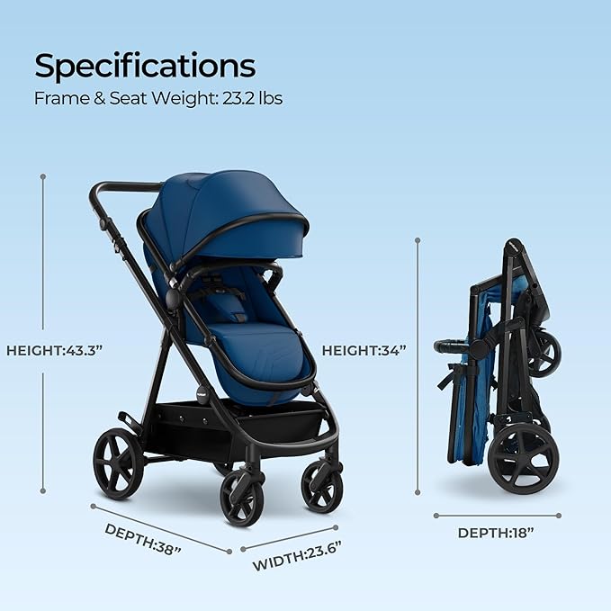 Mompush Meteor2 Baby Stroller 2-in-1 - Image 7