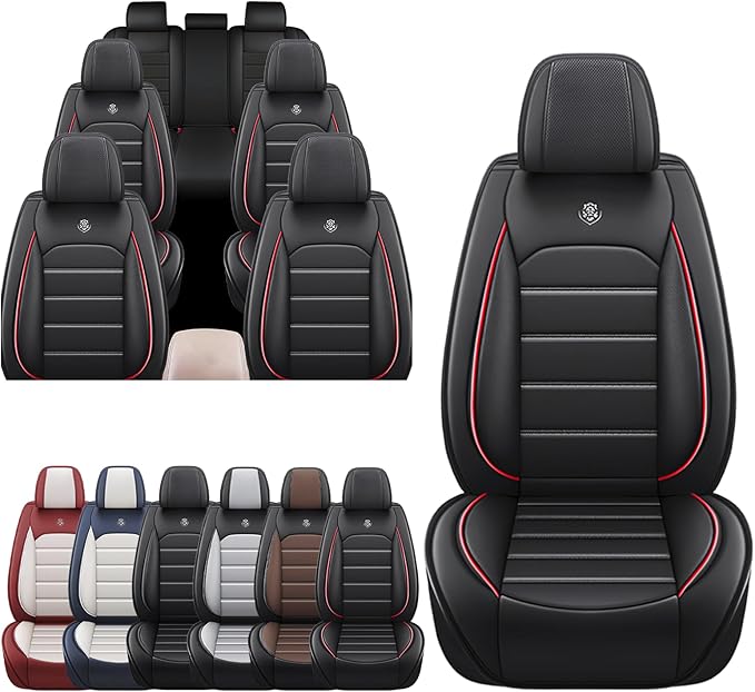 JOJ Car Seat Cover Fit for Toyota Highlander 2001-2025, 7 Seat Car Seat Cover by JOJ