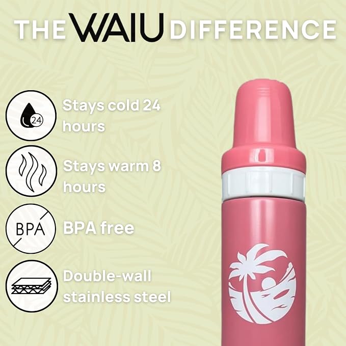 Versatile Waiu Insulated Baby Bottle | 4 oz & 6 oz Sizes | Keeps Drinks Hot - Image 3