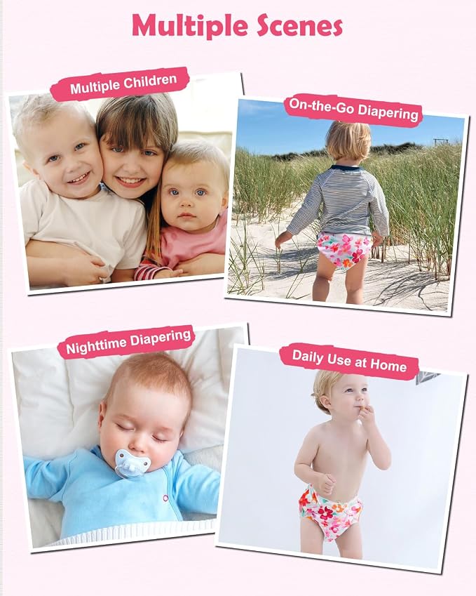 Babygoal Baby Cloth Diaper 6 Pack - Image 5