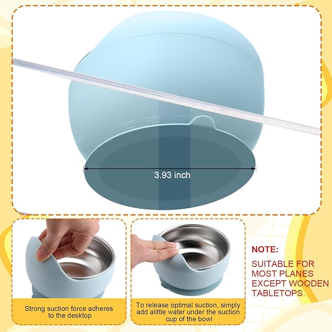 Nuogo 6 Pcs Stainless Steel Baby Bowls - Image 7
