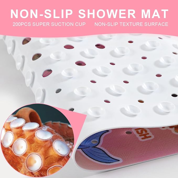 XIYUNTE Baby Bath Mat for Tub Non Slip Kids Bath Mat - Image 3