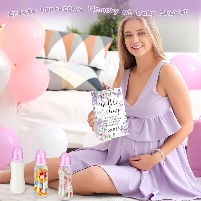 TrelaCo Cool Baby Shower Games Sets 12 Pcs Feeding Bottles - Image 5