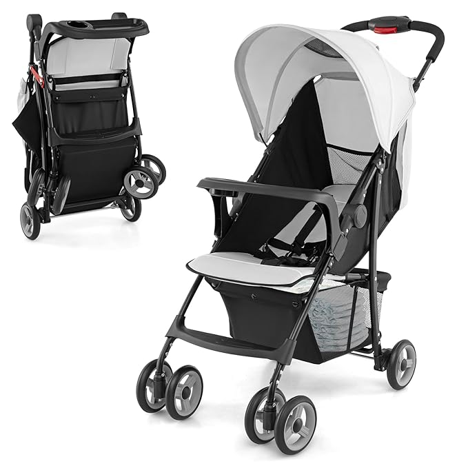 HONEY JOY Lightweight Stroller, Compact Travel Stroller by HONEYJOY