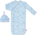 Magnetic Me Modal Newborn Sleeper Gown & Hat Set | Silky Soft Modal Fabric by magneticme