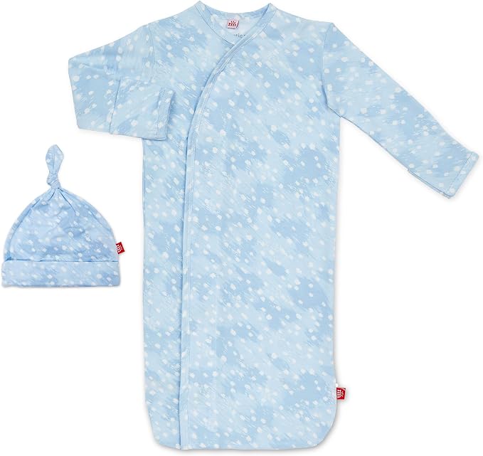 Magnetic Me Modal Newborn Sleeper Gown & Hat Set | Silky Soft Modal Fabric by magneticme