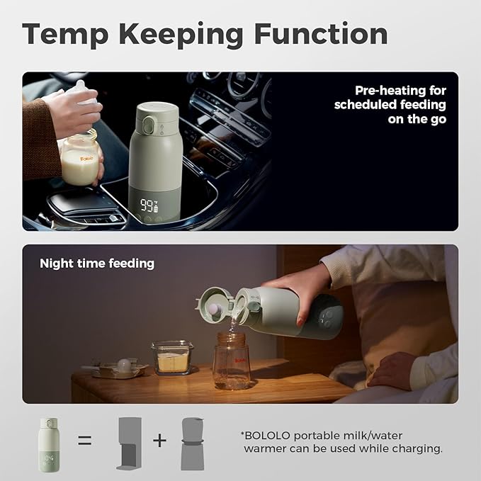 BOLOLO Portable Bottle Warmer for Travel, Super Fast Charging, Instant - Image 4