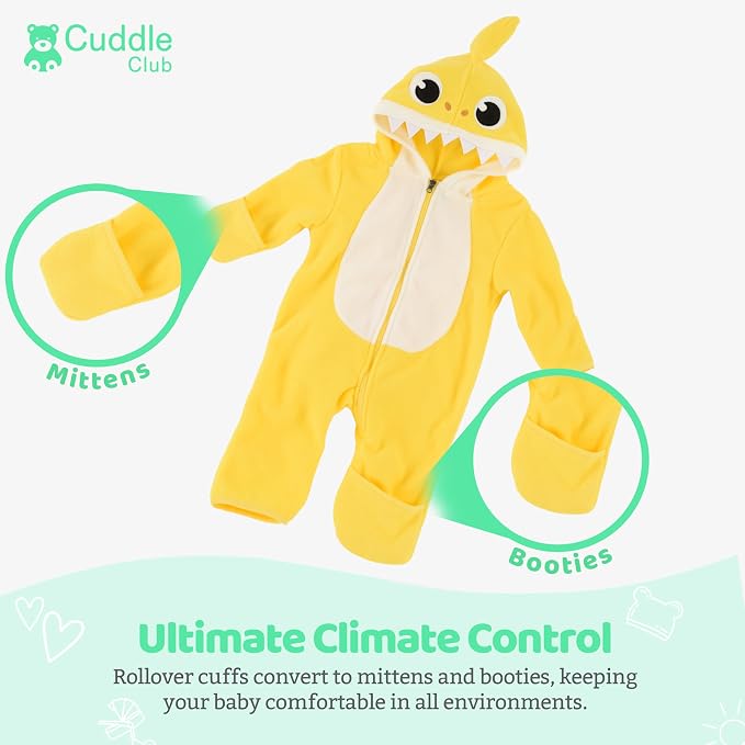 Cuddle Club Fleece Baby Bunting Bodysuit - Image 3
