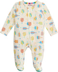 Magnetic Me Girls Modal Magnetic Baby Footie Pajamas | Silky Soft Modal Fabric by magneticme