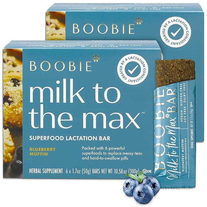 Boobie Bar Superfood Blueberry Muffin Lactation Bar by Boobie