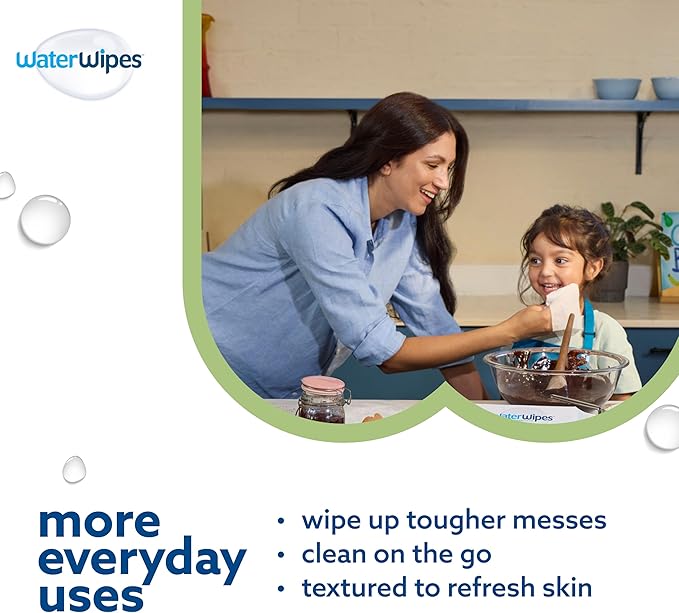 WaterWipes Sensitive+ Baby & Toddler Wipes, 3-In-1 Cleans, 99.9% Water - Image 5