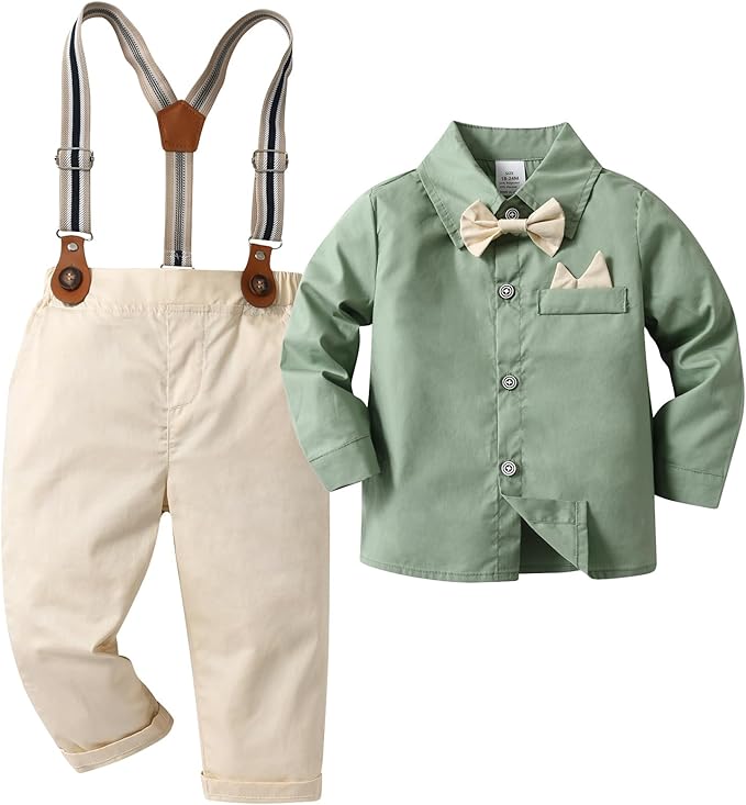 Boarnseorl Baby Boys Pants Sets, Toddler Gentleman Outfits, Infant Long Sleeve by Boarnseorl